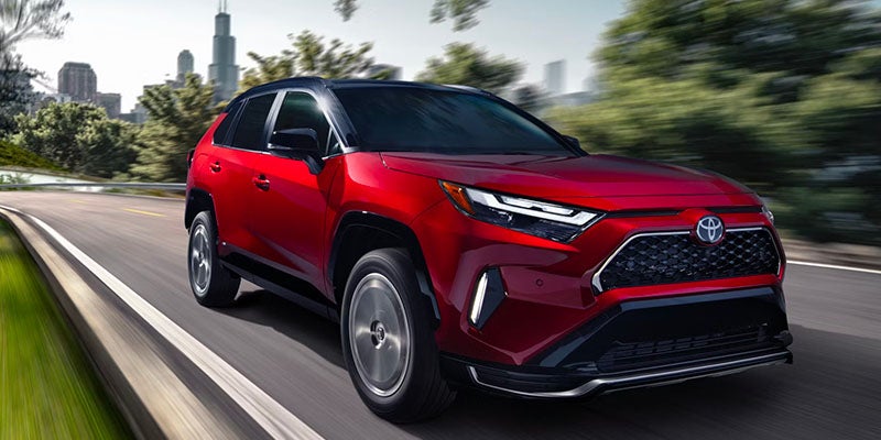 Red RAV4 Plug-in Hybrid